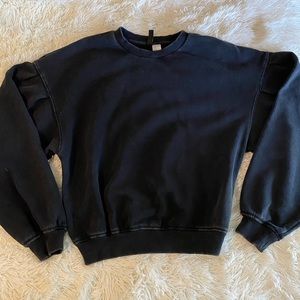 H&M Puff-sleeved Sweatshirt
